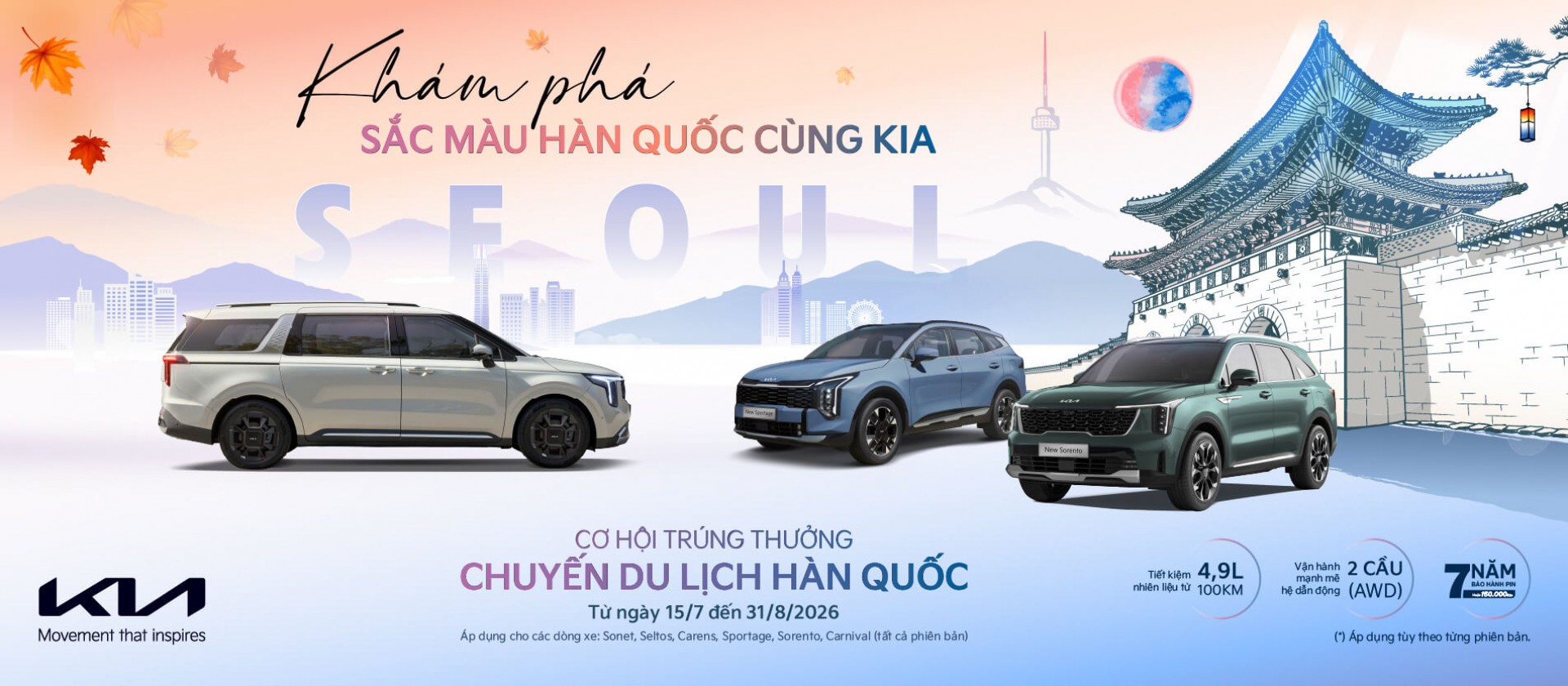 khám phá sắc màu Hàn Quốc